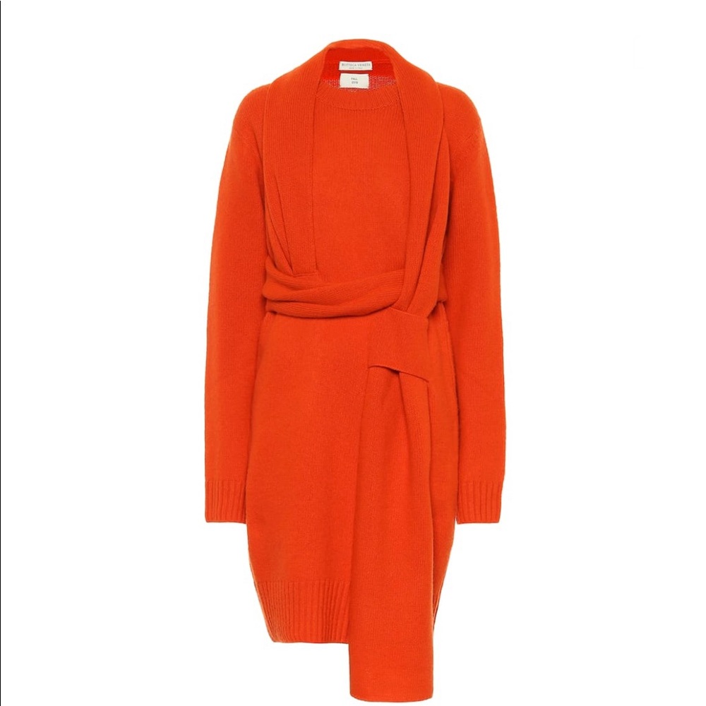 Bottega Veneta Scarf Sweater Dress